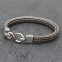 Bracelet en argent snake Framboise Homme