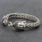 Bracelet en argent snake Bouddha Homme