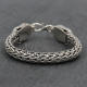 Bracelet en argent snake Bouddha