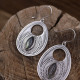 Boucles d'oreilles en argent et pierre labradorite