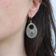 Boucles d'oreilles en argent et pierre labradorite