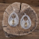 Boucles d'oreilles en argent et pierre citrine