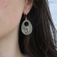 Boucles d'oreilles en argent et pierre citrine