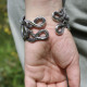 Bracelet rigide en argent poulpe