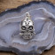Pendentif en argent tête de mort