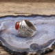 Bague en argent et pierre cornaline