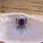 Bague en argent et pierre améthyste