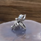 Bague poulpe en argent et pierre abalone