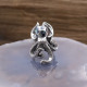 Bague poulpe en argent et pierre abalone