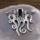 Pendentif poulpe en argent