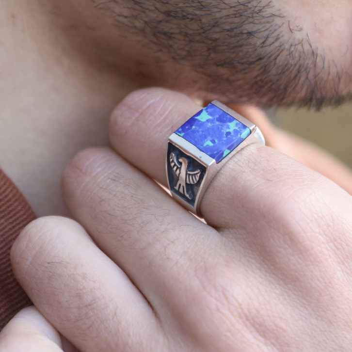 Bague azurite online
