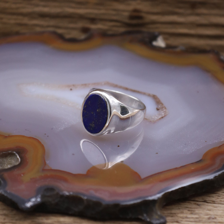 Bague en argent et lapis lazuli