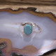 Bague en argent et turquoise