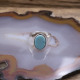 Bague en argent et turquoise