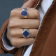 Bague en argent et lapis lazuli