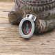 Pendentif en argent et topaze mystique