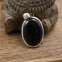 Pendentif en argent et onyx