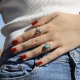 Bague en argent et turquoise