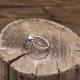 Bague en argent et labradorite