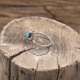 Bague en argent et turquoise