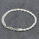 Bracelet en argent de cheville Régina