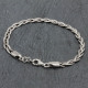 Bracelet en argent de cheville Régina