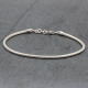 Bracelet en argent de cheville rond 2,5mm