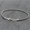 Bracelet de cheville "vrille"  en argent