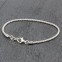 Bracelet en argent de cheville vrille   