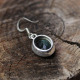  Boucles d'oreilles en argent pierre labradorite