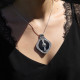 Pendentif en argent et onyx