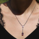 Collier d'exception en argent, marcassites et améthyste