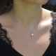 Collier d'exception en argent et zirconium