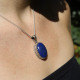 Pendentif en argent et lapis lazuli