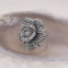 Bague d'exception en argent "rose" et marcassites