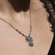 Collier d'exception en argent et marcassites