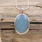 Pendentif en argent et calcédoine