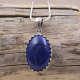 Pendentif en argent et lapis lazuli