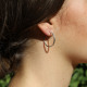 Boucles d'oreilles en argent 25mm