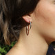 Boucles d'oreilles en argent 30mm