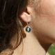 Boucles d'oreilles en argent et turquoise