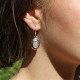 Boucles d'oreilles en argent et pierre de lune