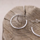 Boucles d'oreilles en argent 25mm