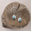 Boucles d'oreilles en argent et turquoise