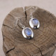 Boucles d'oreilles en argent et pierre de lune