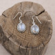 Boucles d'oreilles en argent et pierre de lune