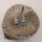 Boucles d'oreilles en argent et topaze bleue