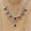 Collier en argent et grenat