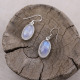 Boucles d'oreilles en argent et pierre de lune