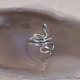 Bague en argent serpent